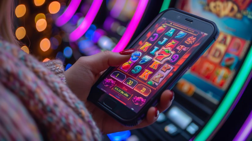 Perbandingan antarmuka aplikasi skw slot di Android dan tampilan browser di iOS